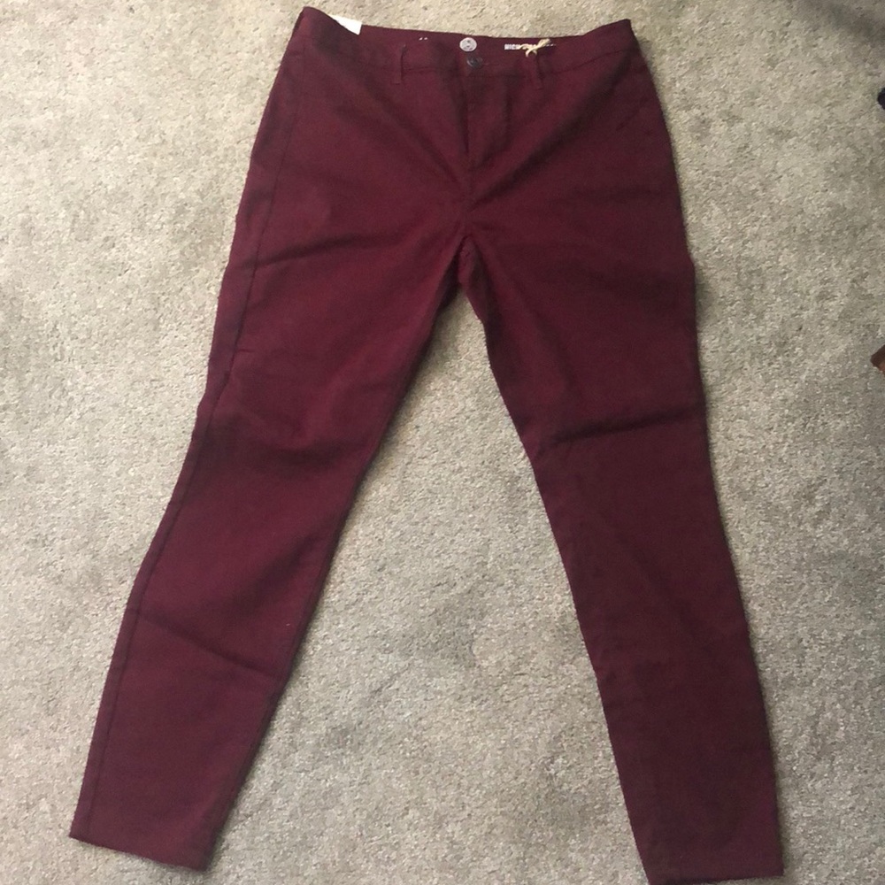 So Brand Maroon Ankle Jegging Sz 13
